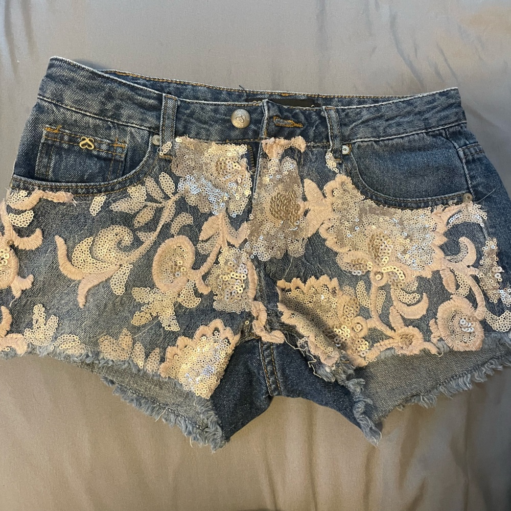 Jean shorts, 2 for $12!